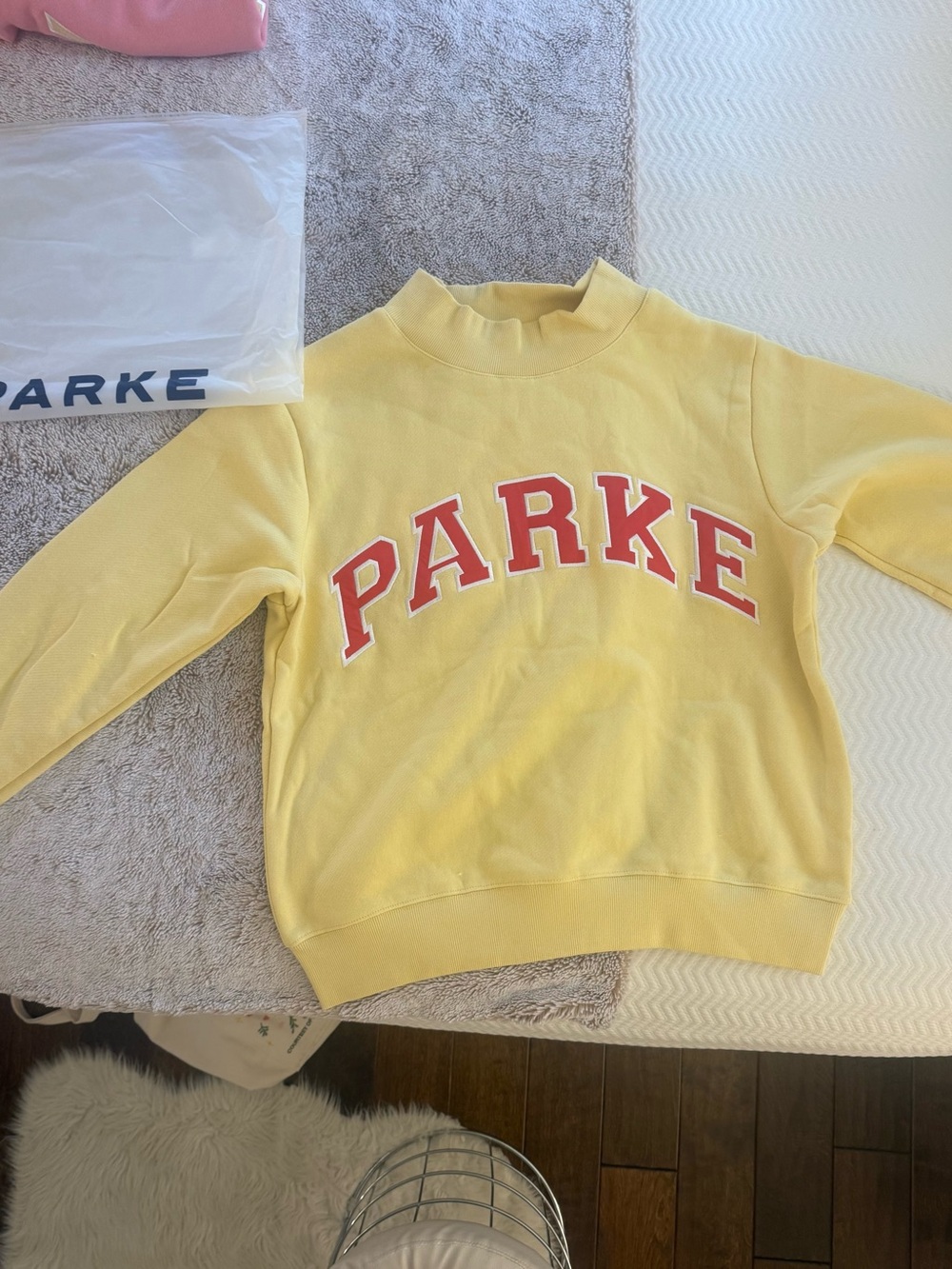 PARKE Yellow Crewneck Sweatshirt for Women